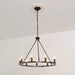 Chandelier en anneau avec bougies noires - DWHOME