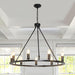 Chandelier en anneau avec bougies noires - DWHOME