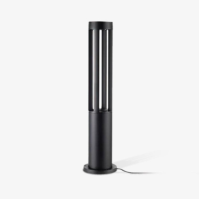 Black Cylindrical Garden Outdoor Light-DWHOME