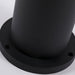 Black Cylindrical Garden Outdoor Light-DWHOME