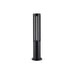 Black Cylindrical Solar Outdoor Post Light-DWHOME