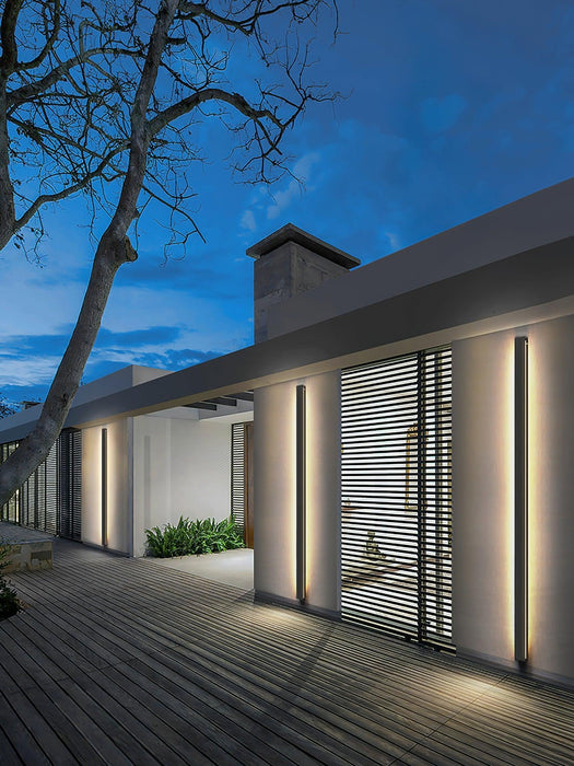 Long Strip Solar Outdoor Sconce-DWHOME