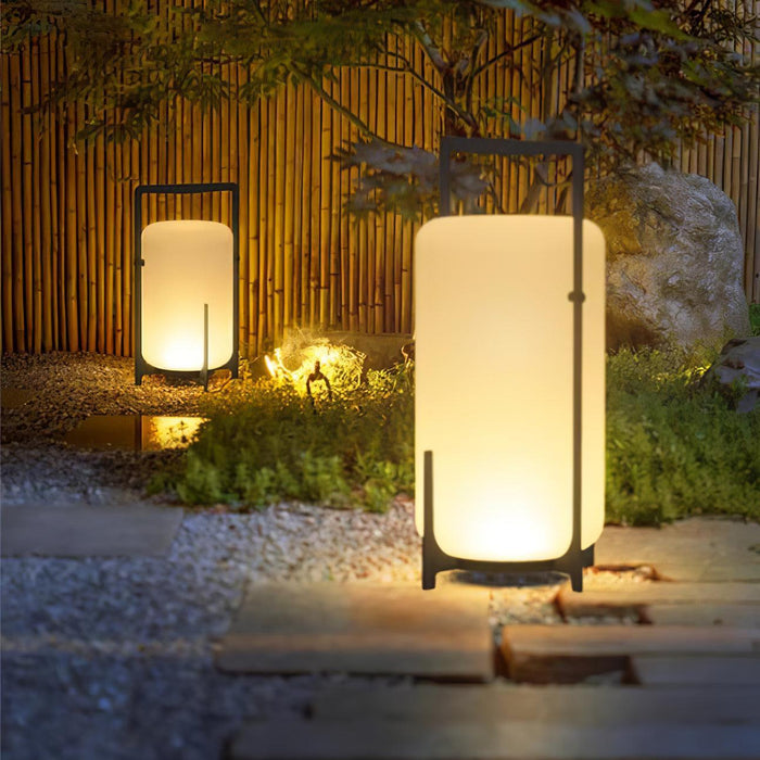 Black Twilight Lantern Table Lamp-DWHOME