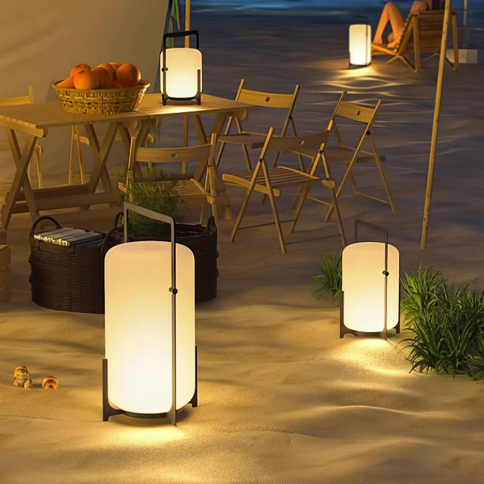 Black Twilight Lantern Table Lamp-DWHOME