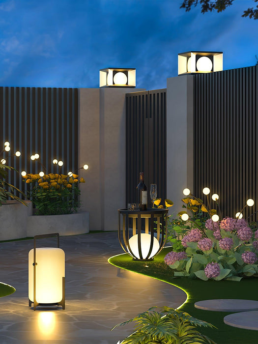 Black Twilight Lantern Table Lamp-DWHOME