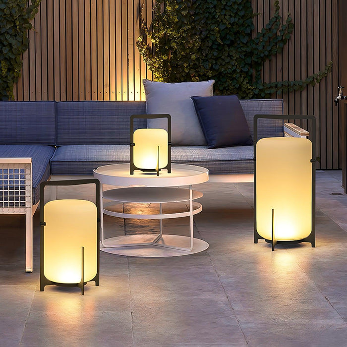 Black Twilight Lantern Table Lamp-DWHOME