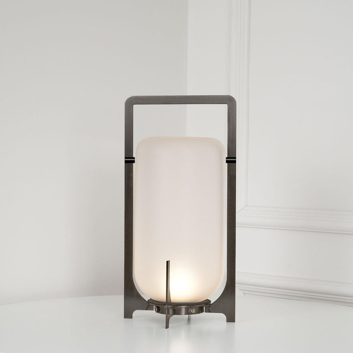 Steel Twilight Lantern Table Light-DWHOME
