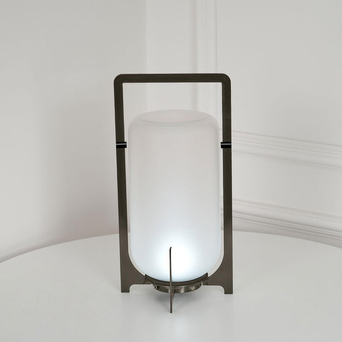 Steel Twilight Lantern Table Light-DWHOME