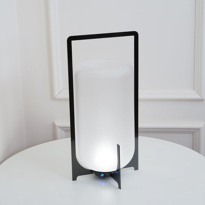 Black Twilight Lantern Table Lamp-DWHOME