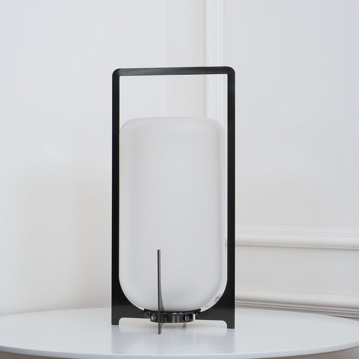 Black Twilight Lantern Table Lamp-DWHOME