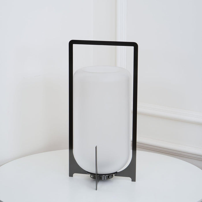 Black Twilight Lantern Table Lamp-DWHOME
