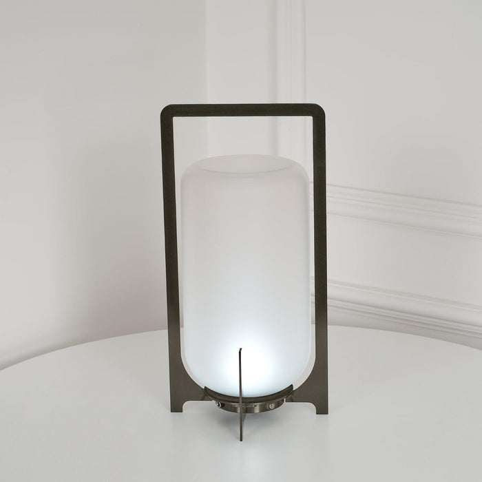 Steel Twilight Lantern Table Light-DWHOME