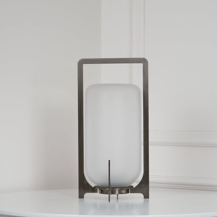 Steel Twilight Lantern Table Light-DWHOME