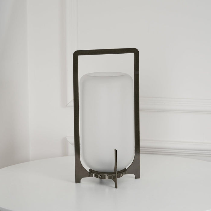 Steel Twilight Lantern Table Light-DWHOME