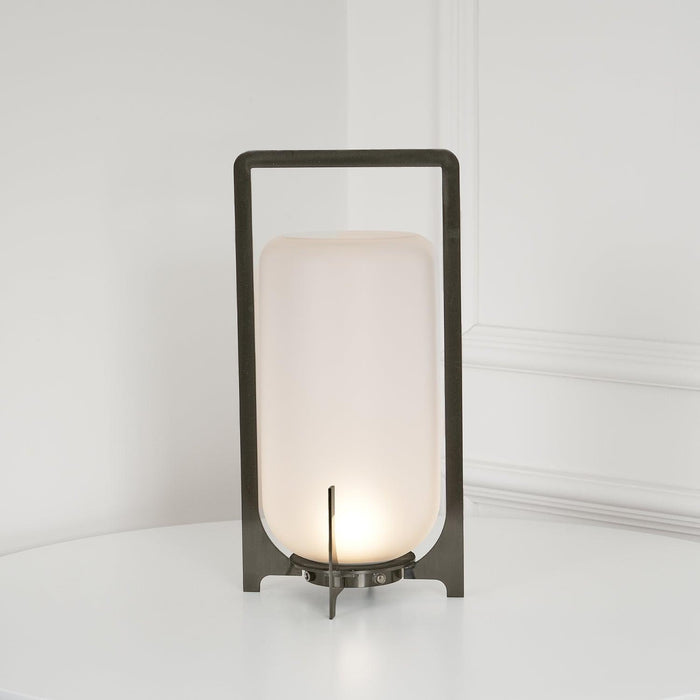 Steel Twilight Lantern Table Light-DWHOME
