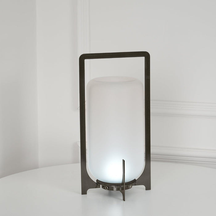 Steel Twilight Lantern Table Light-DWHOME