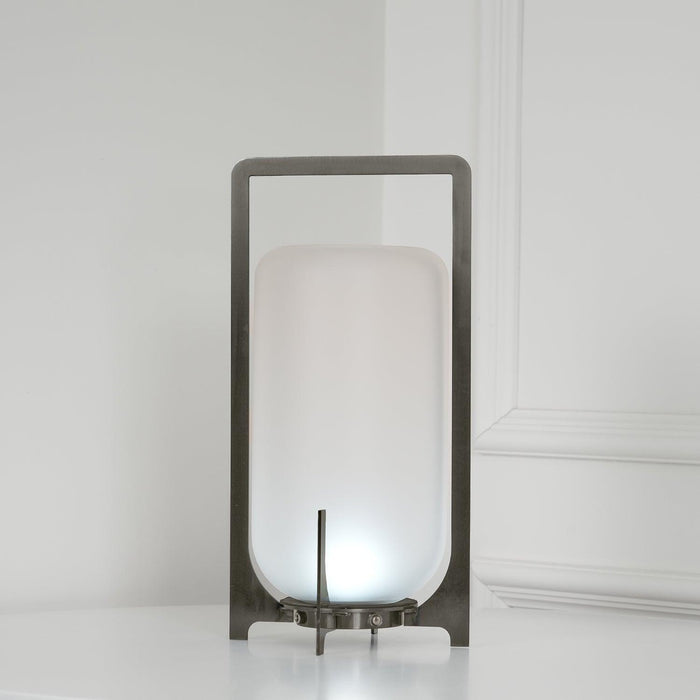 Steel Twilight Lantern Table Light-DWHOME