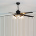 Black Vintage Ceiling Fan - DWHOME