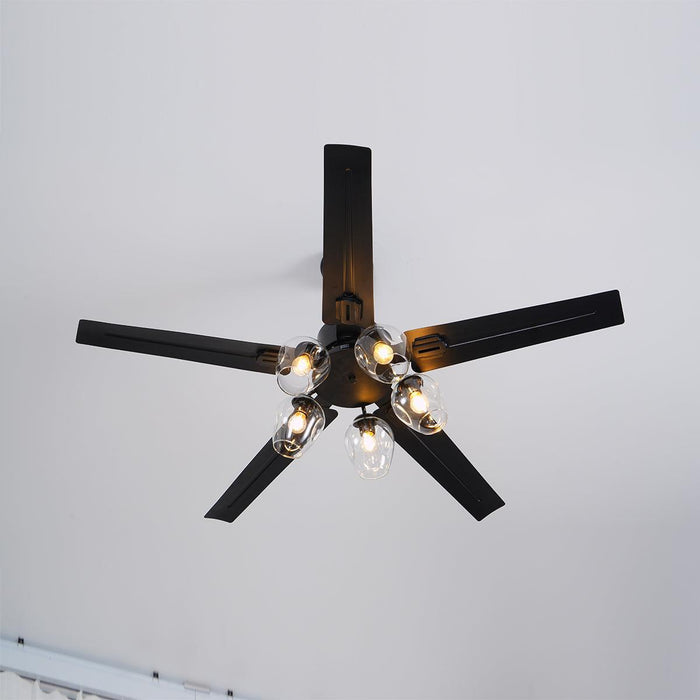Black Vintage Ceiling Fan - DWHOME
