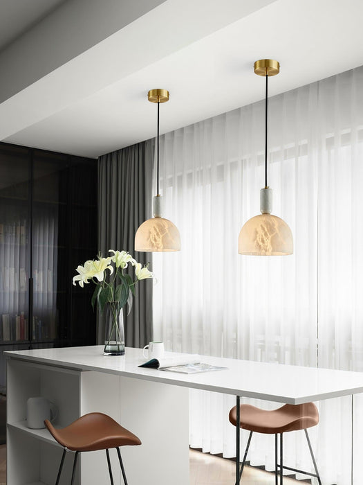 Blair Alabaster Pendant Light-DWHOME