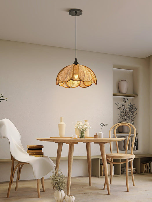 Bloom Rattan Pendant Lamp-DWHOME