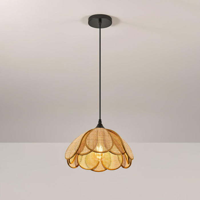 Bloom Rattan Pendant Lamp-DWHOME