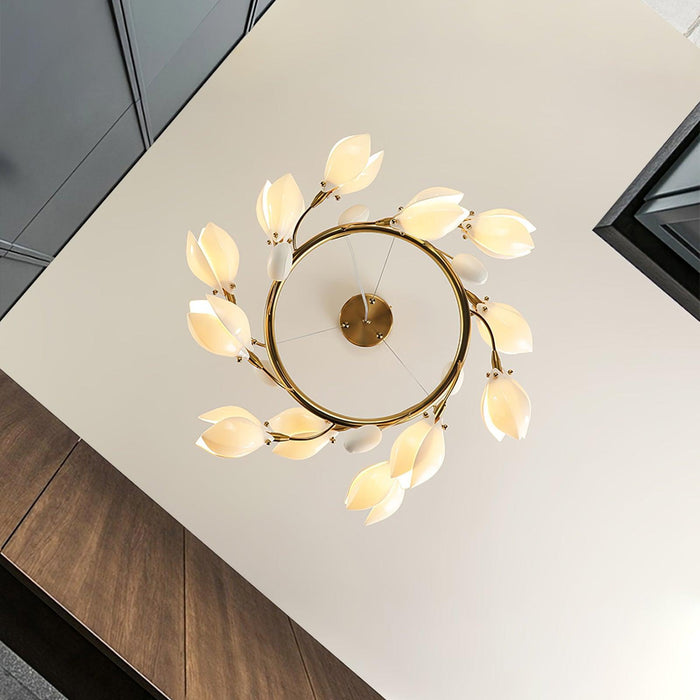 Porcelain Magnolia Chandelier - DWHOME