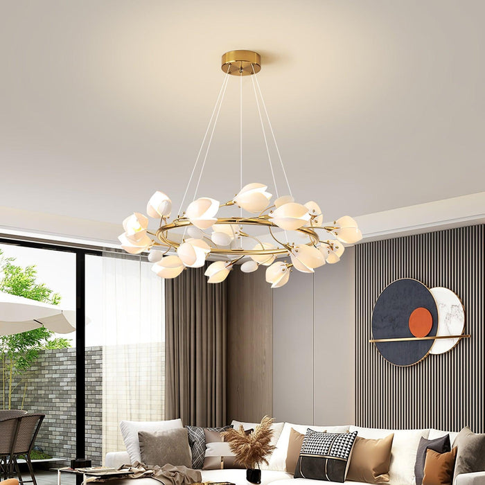 Porcelain Magnolia Chandelier - DWHOME