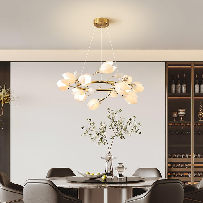 Porcelain Magnolia Chandelier - DWHOME