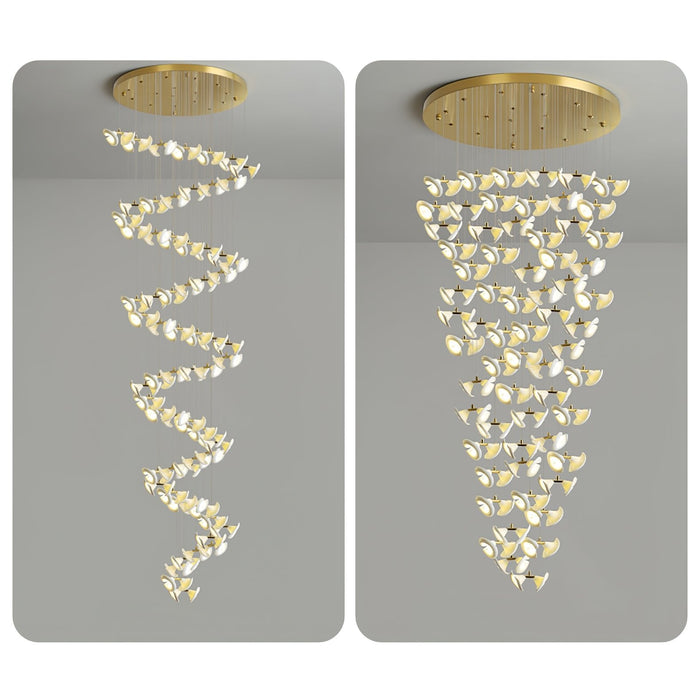 Blossom Double Horn Chandelier-DWHOME