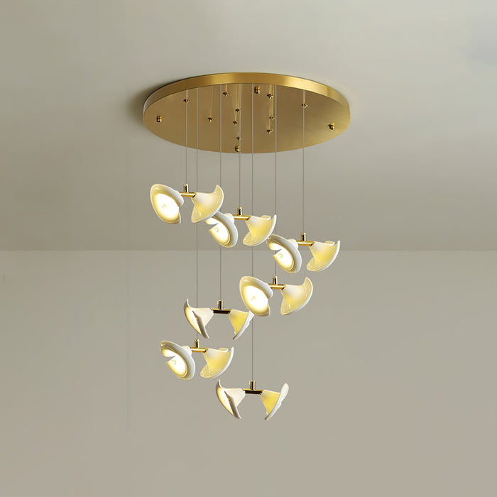 Blossom Double Horn Chandelier-DWHOME
