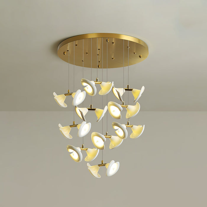 Blossom Double Horn Chandelier-DWHOME