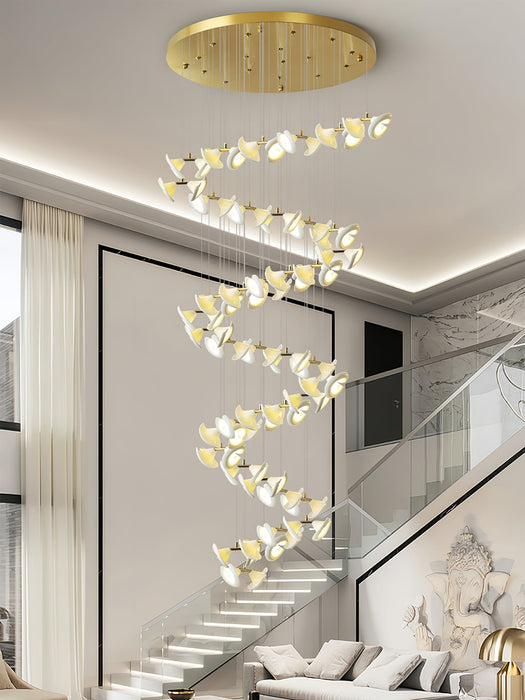 Blossom Double Horn Chandelier-DWHOME