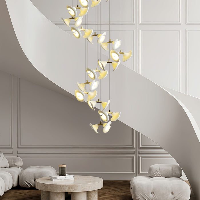 Blossom Double Horn Chandelier-DWHOME