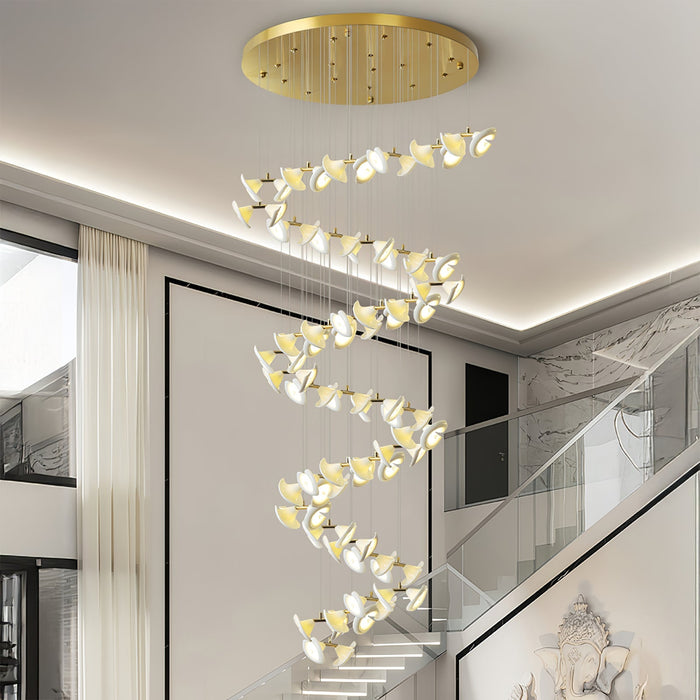 Blossom Double Horn Chandelier-DWHOME