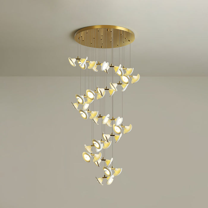 Blossom Double Horn Chandelier-DWHOME