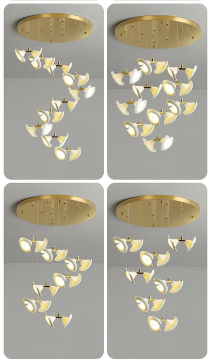 Blossom Double Horn Chandelier-DWHOME