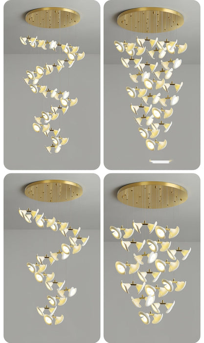 Blossom Double Horn Chandelier-DWHOME