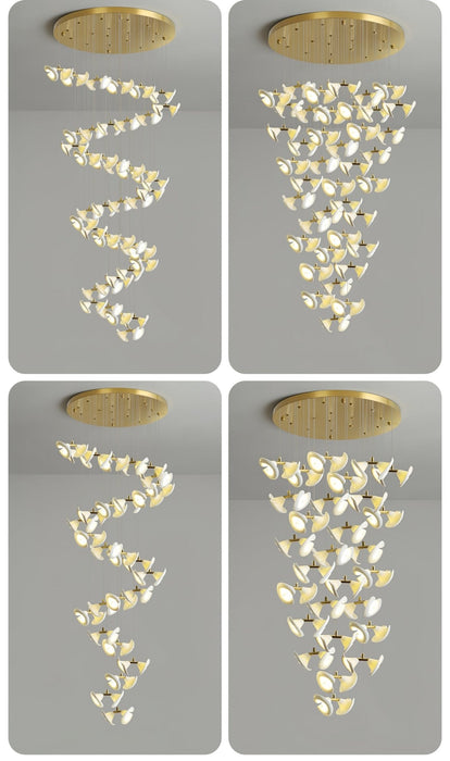 Blossom Double Horn Chandelier-DWHOME