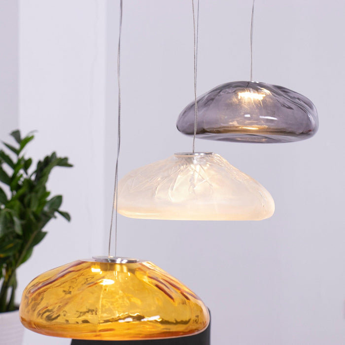 Blown Glass Mesh Pendant Light - DWHOME