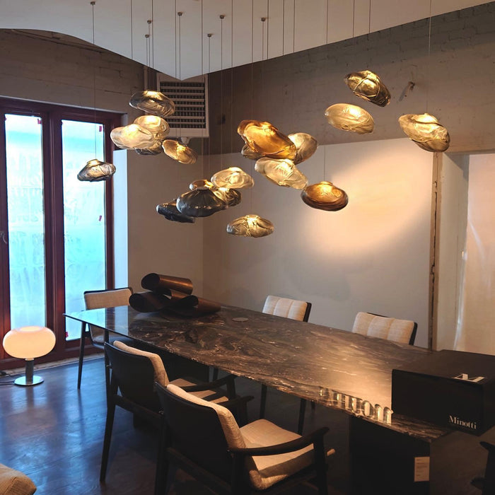 Blown Glass Mesh Pendant Light - DWHOME