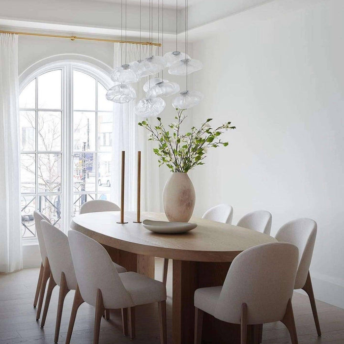 Blown Glass Mesh Pendant Light - DWHOME