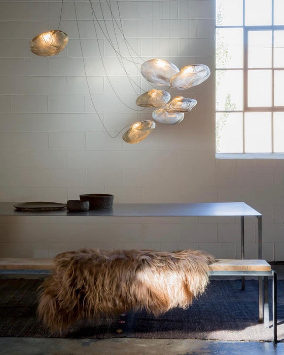 Blown Glass Mesh Pendant Light - DWHOME