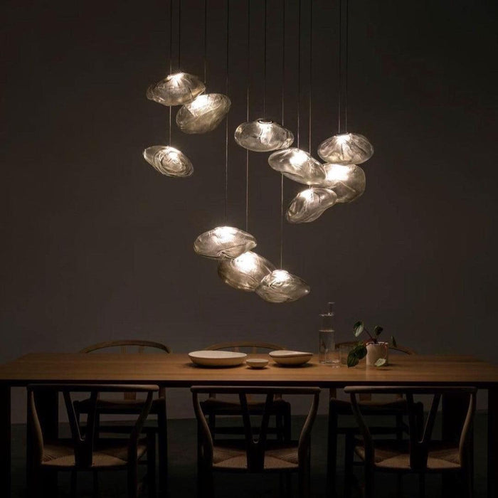 Blown Glass Mesh Pendant Light - DWHOME