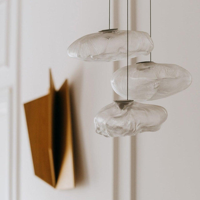 Blown Glass Mesh Pendant Light - DWHOME