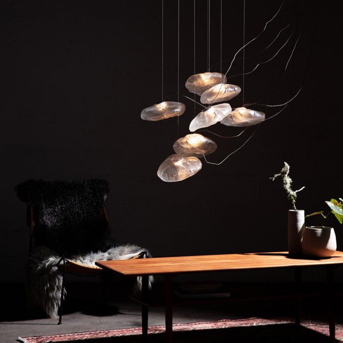Blown Glass Mesh Pendant Light - DWHOME