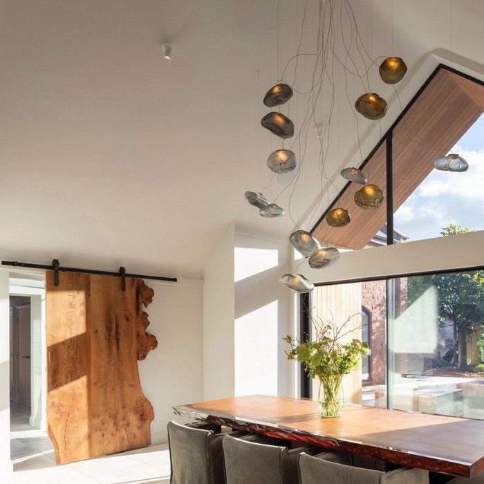Blown Glass Mesh Pendant Light - DWHOME