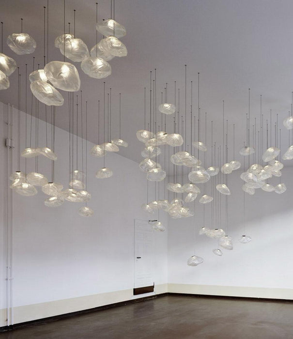 Blown Glass Mesh Pendant Light - DWHOME