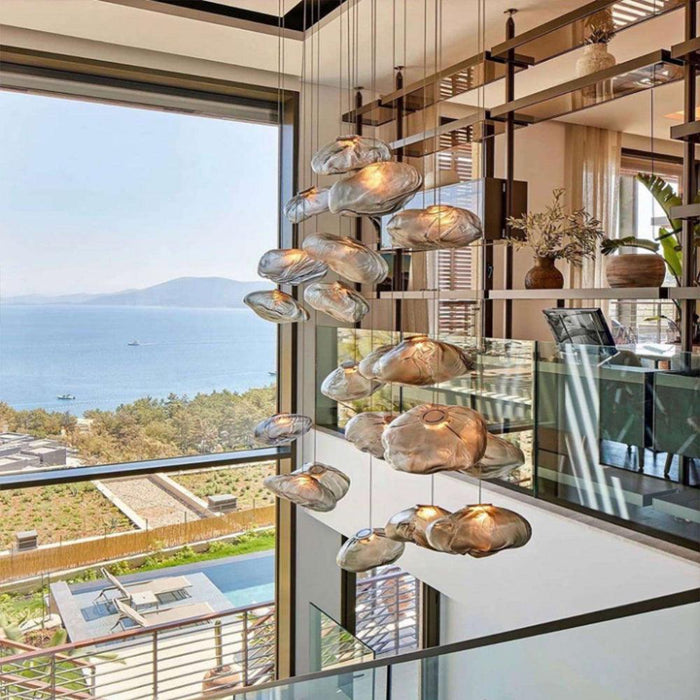 Blown Glass Mesh Pendant Light - DWHOME