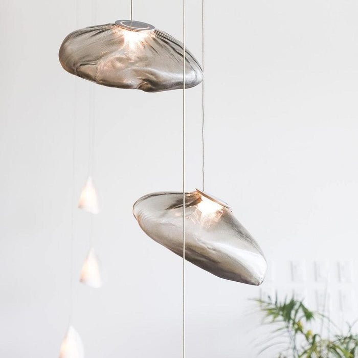 Blown Glass Mesh Pendant Light - DWHOME